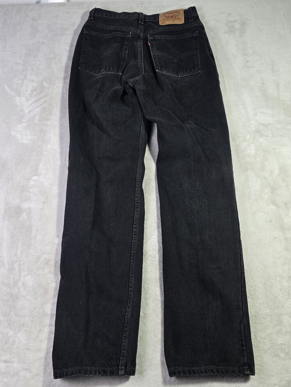 Vintage 90s Levis 512 Slim Fit Jeans Womens 11 L (28x32) Black Denim 1999 USA